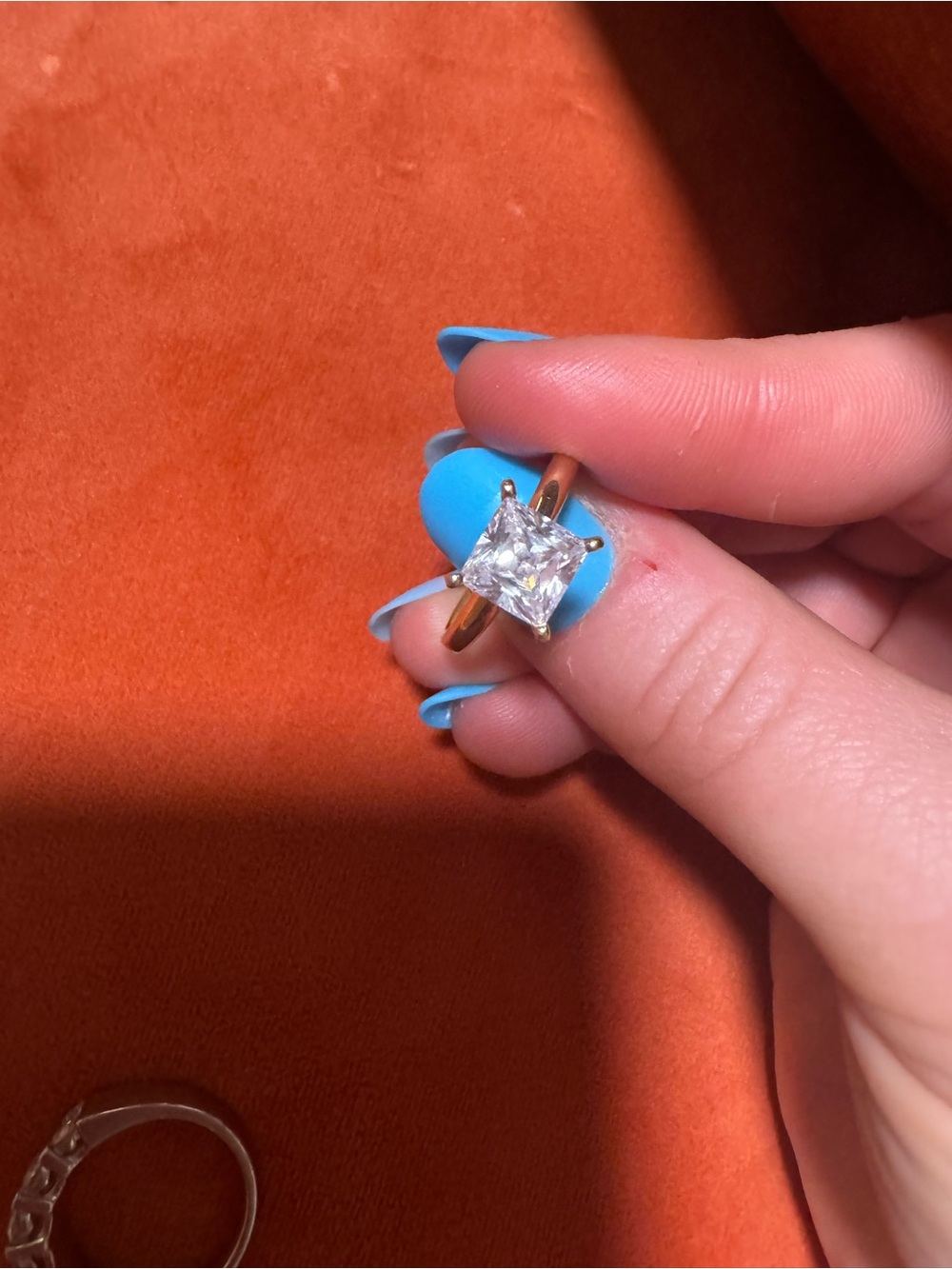 Princess Cut Solitaire Ring - Gold Tone
Statement Ring